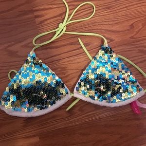 Victoria's Secret sequin triangle top