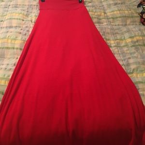 Red maxi skirt! Small- worn a couple times