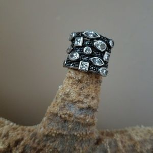 Very cool Sterling silver 925 CZ ring