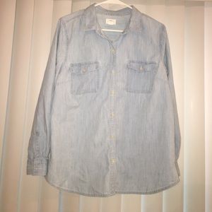 Denim button up