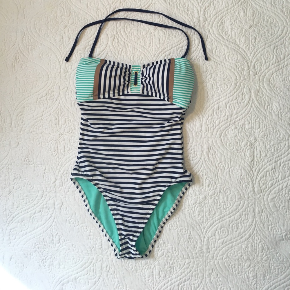 NWT Sperry Topsider one piece suit nautical stripe