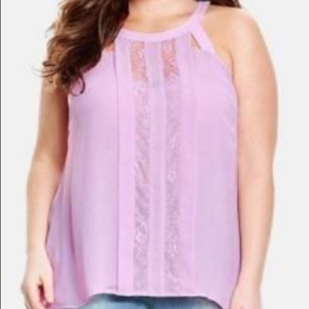 Lilac plus size City Chic top. Size 22.