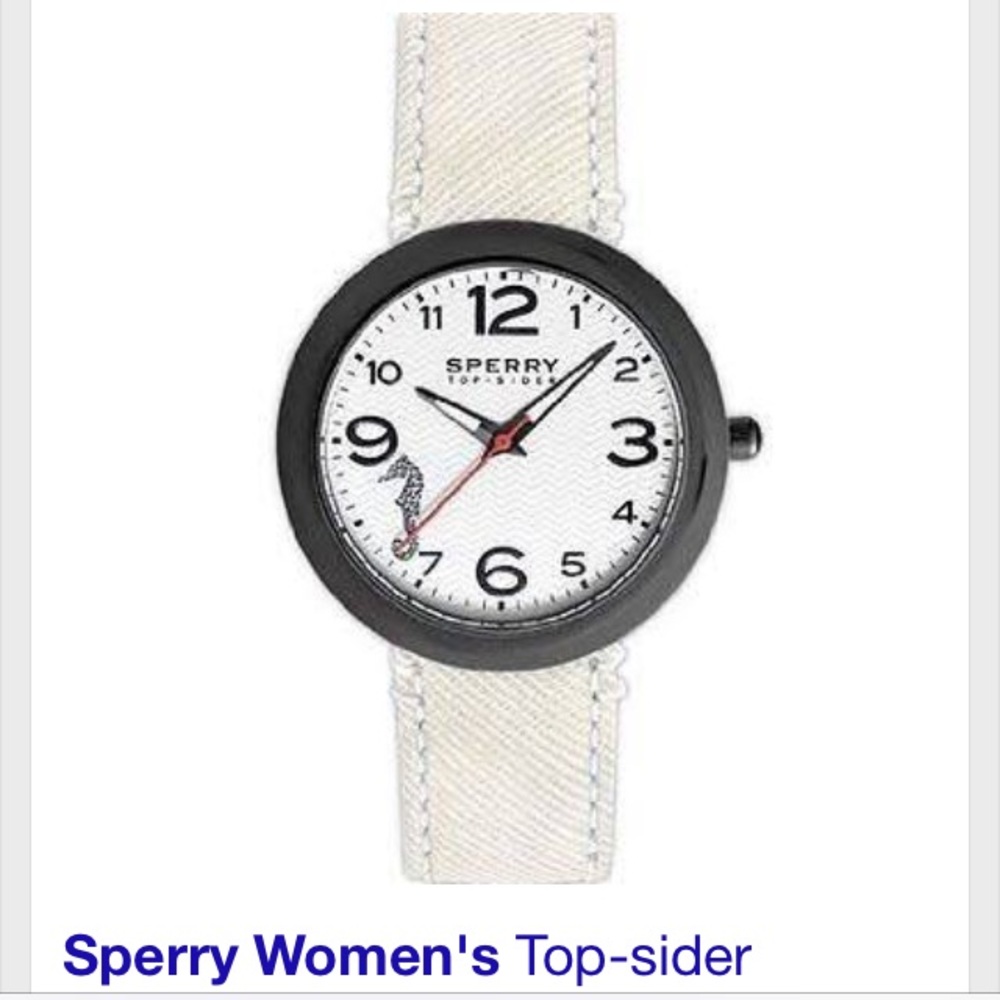 Like new Sperry watch with nautical detail w/  box