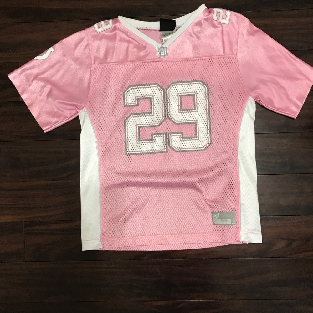 Pink Colts Joseph Addai jersey