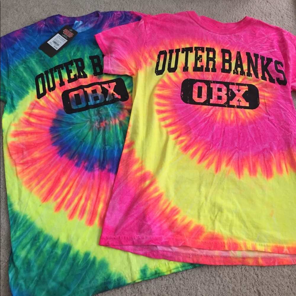 2 TyeDye OBX tshirts