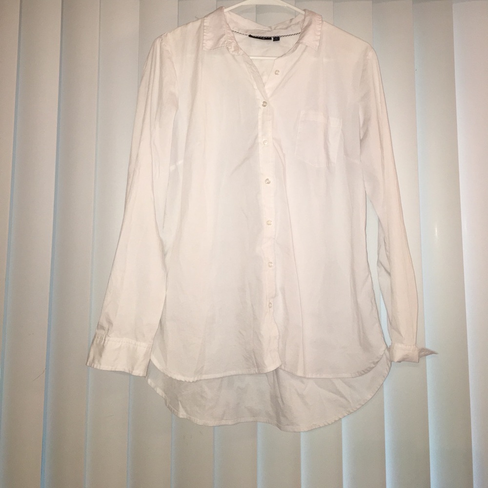 White button down