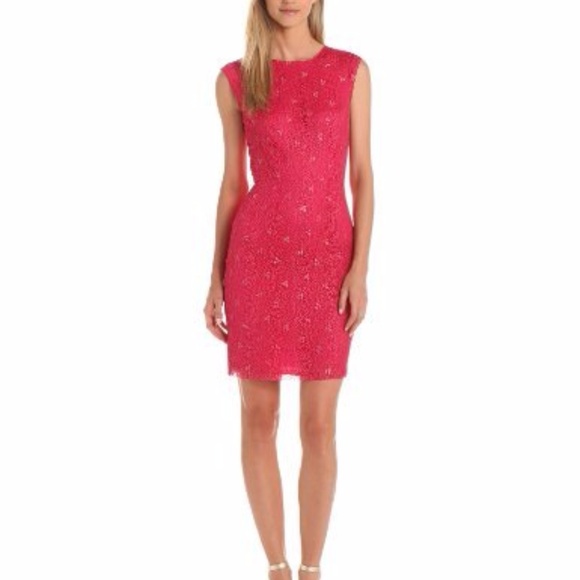 Erin Fetherston Vania hot pink lace dress - Picture 1 of 3