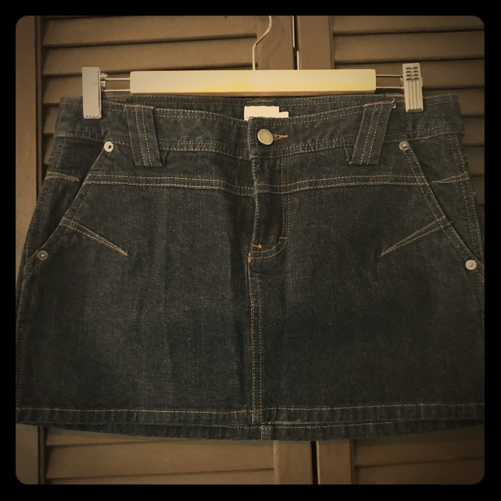 Calvin Klein Jeans Dark Denim Mini Skirt