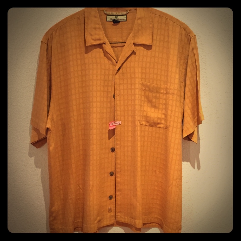 Tommy Bahama Orange Tiled shirt