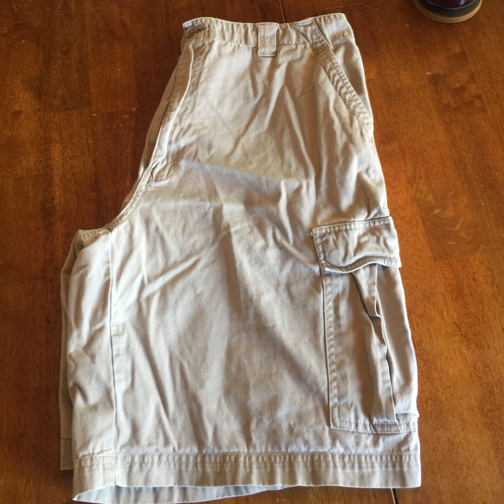 Light tan cargo shorts