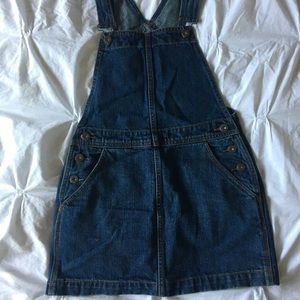 FREE PEOPLE Denim Skirt Overalls