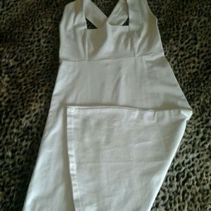 Beverly Hills White Spandex/Tactel Dress, NEW!