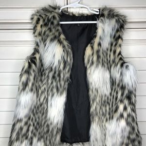 Faux Fur Girls Vest