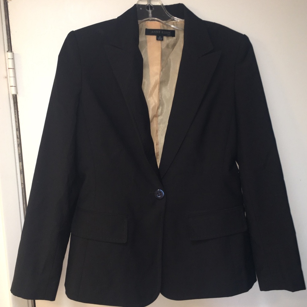 Anne Klein brown pinstripe pantsuit - size 4