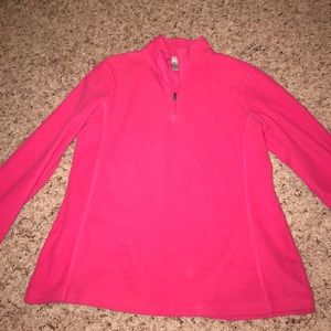 Pink quarter zip