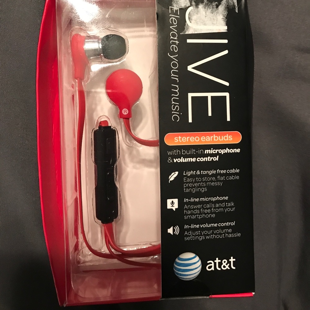 Jive earphones NEVER USED