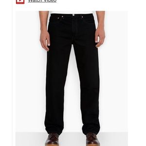 Black Levi jeans 590 for men