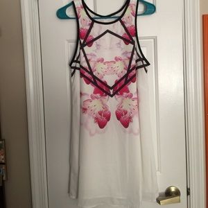 Floral and Geometric Dress