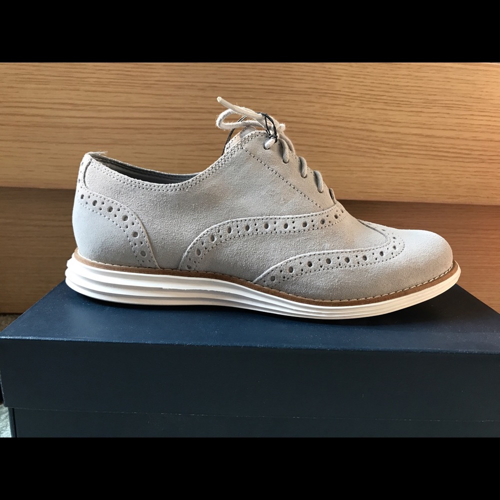 Cole Haan Original Grand Suede Wingtip Oxfords