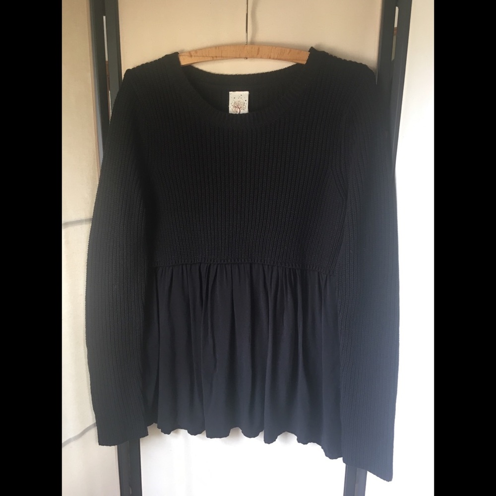 🐧 Self Esteem Black Sweater Blouse
