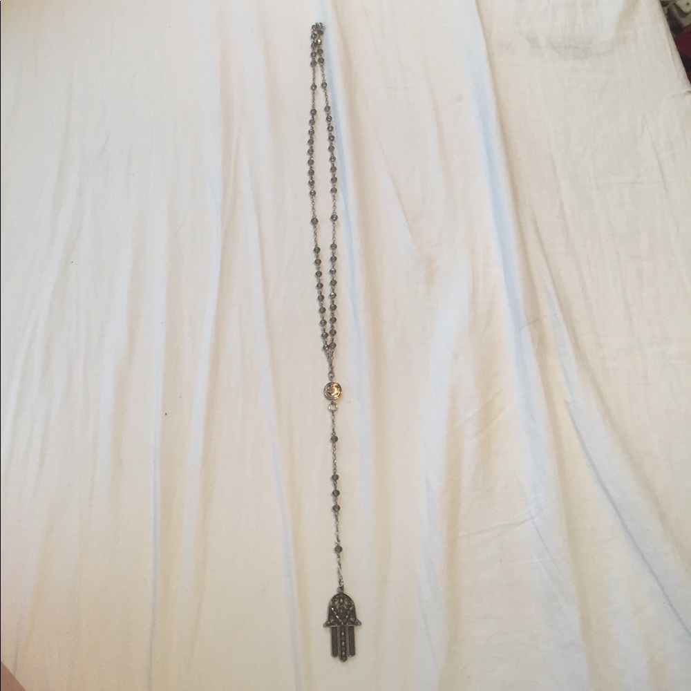 Hand of God statement necklace
