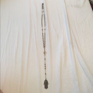 Hand of God statement necklace