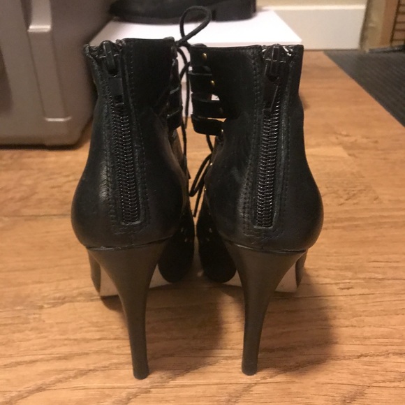 Dolce Vita lace up open toe stiletto booties - Picture 3 of 3