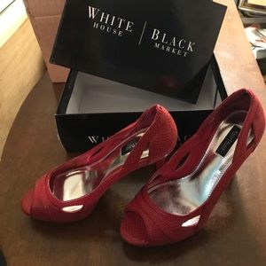 red white house black market heels
