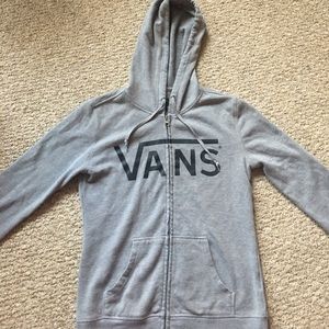 Vans gray zip up jacket
