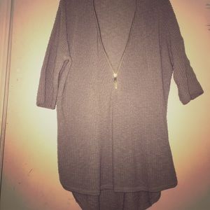 Brown sweater from Express with gold zipper size L