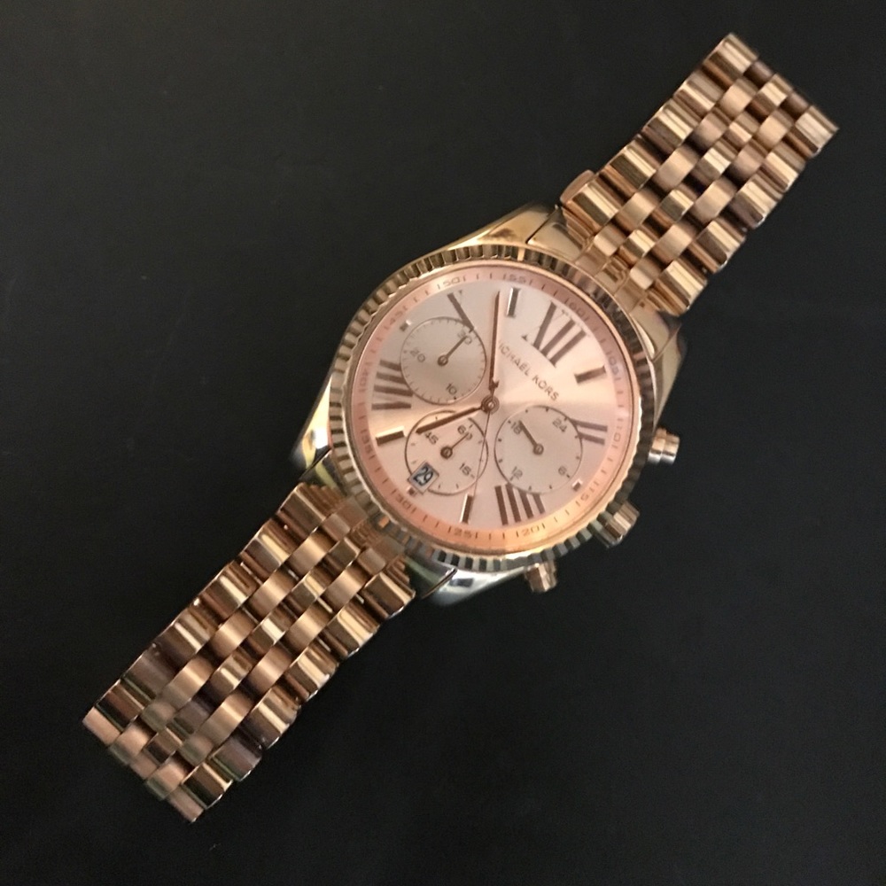 Rose gold Michael Kors watch- authentic