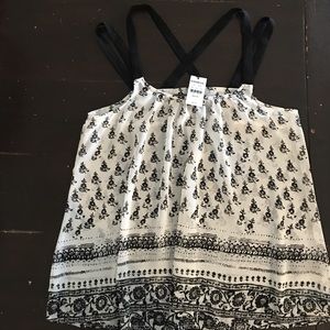 Whimsical sheer strappy Express top - XS