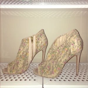 Betsey Johnson Floral Lace Bootie