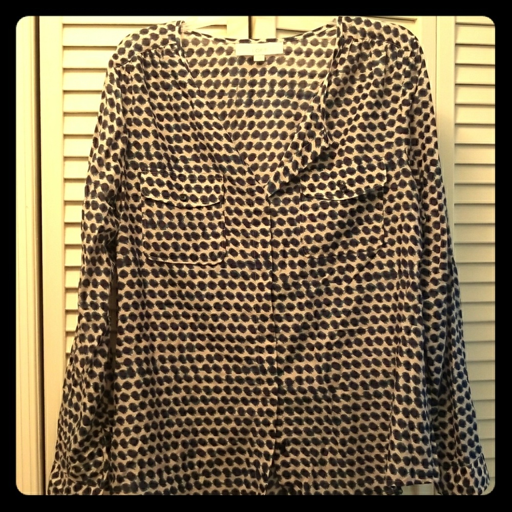 The Loft Sheer Button Up Shirt
