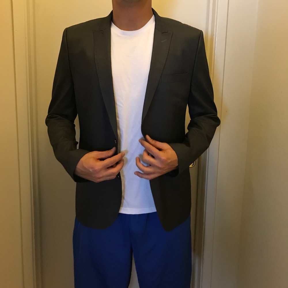 Zara sports coat fancy buttons large 40-42 chest