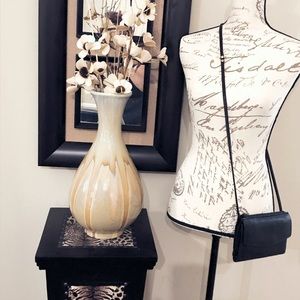 Fossil black leather crossbody