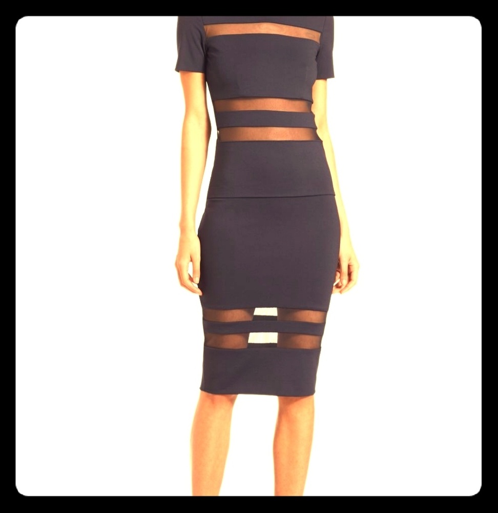Top & Skirt T by Alexander Wang mesh stripe pointe