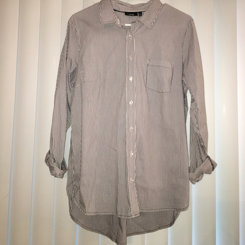 Striped button up