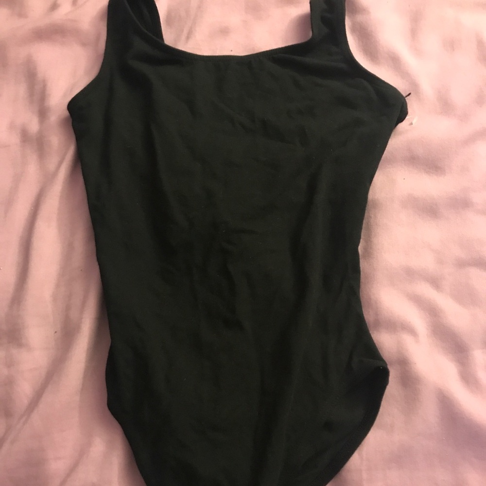 Black leotard and ballet skirt