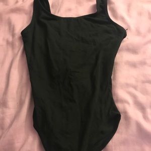 Black leotard and ballet skirt