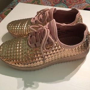 Boutique style Rose Gold Tennies