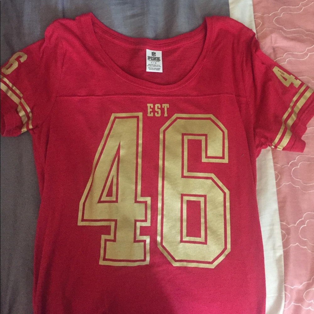 Pink 49er shirt