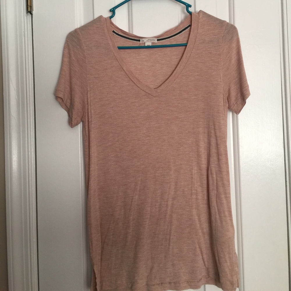 Tan V-Neck Shirt
