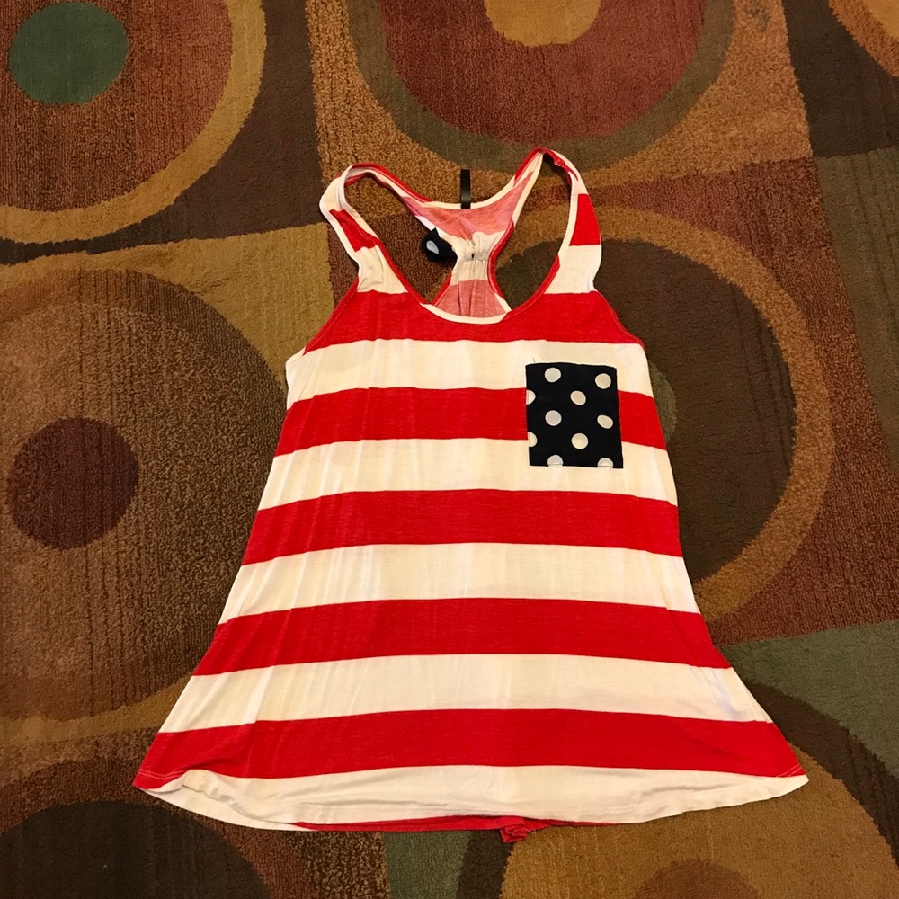 Mon ami Red, White and Blue shirt