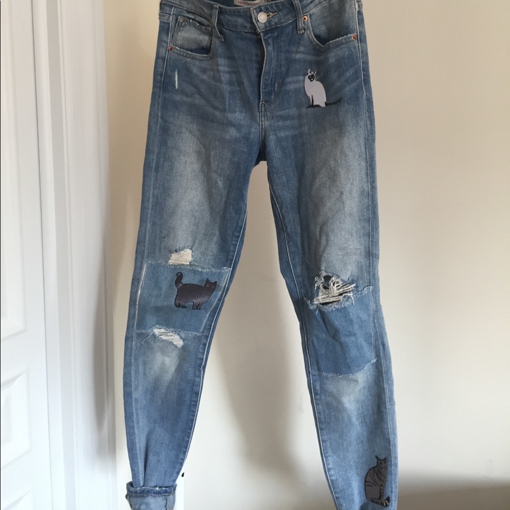 Levi's High Rise Skinny Kitty Cat Jeans