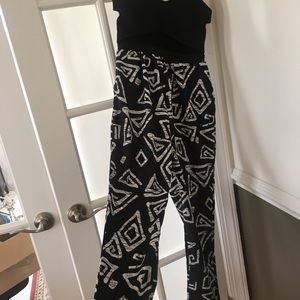 Jumpsuit with mesh cutout