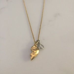 Juicy Couture Jewelry - Juicy Couture Gold Half Heart Necklace Juicy Couture Jewelry - Juicy Couture Gold Half Heart Necklace