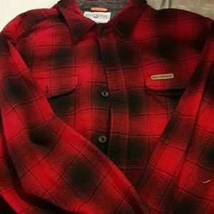 Field & stream flannel plaid long sleeve shirt