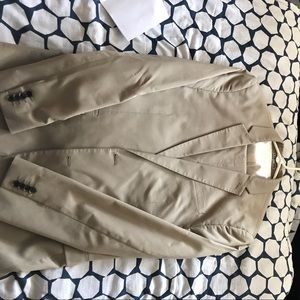 Express khaki photographer suit 40-42reg pant 34