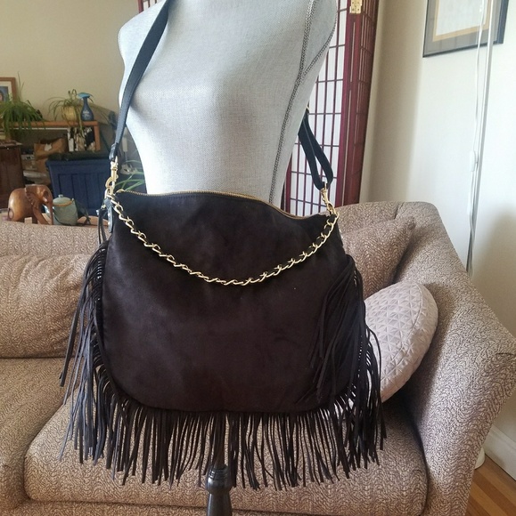Express Handbags - Express Faux Suede Bag, NWOT